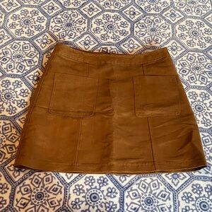 Old Navy Brown Mini Skirt with Front Patch Pockets